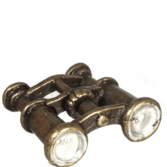 Antique Finish Dollhouse Miniature Binoculars