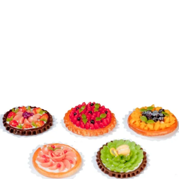 10 Assorted Dollhouse Miniature Tarts
