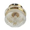 Battery-Operated Dollhouse Miniature Clear Etched Ceiling Lamp