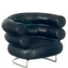 Black Dollhouse Miniature Barrel Chair