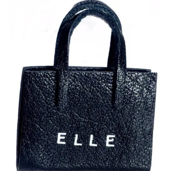 Black Dollhouse Miniature Elle Handbag