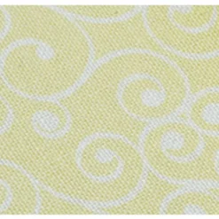 Black Dollhouse Miniature Twin Bed with Yellow Linens