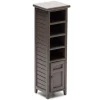 Brown Dollhouse Miniature Linen Cabinet
