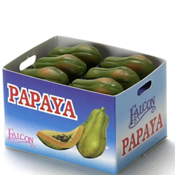 Case of Dollhouse Miniature Papayas