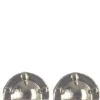 Chrome Dollhouse Miniature Half-Round Drawer Pulls