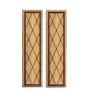 Crosshatch Dollhouse Miniature Shutters