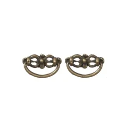 Dollhouse Miniature Antique Brass Drawer Pulls