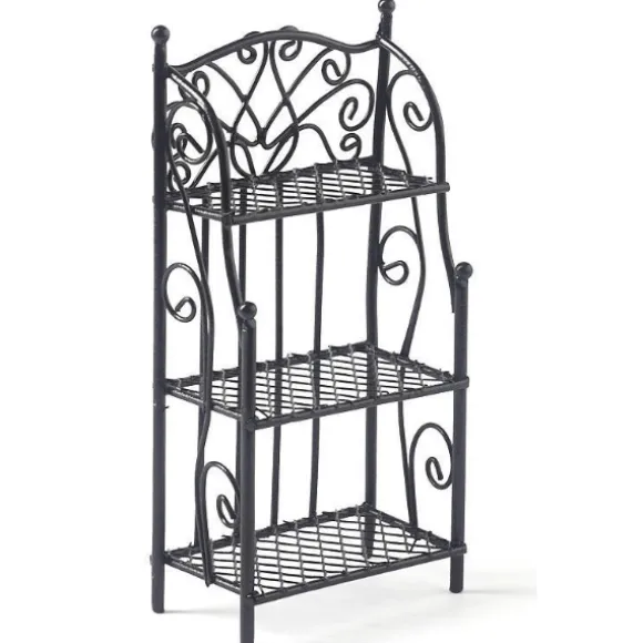 Dollhouse Miniature Black Wire Shelf