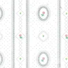 Dollhouse Miniature Cameo Stripe Wallpaper