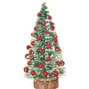 Dollhouse Miniature Christmas Tree on a Wood Stand