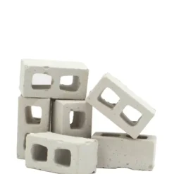 6 Dollhouse Miniature Cinder Blocks