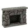 Dollhouse Miniature Fieldstone Fireplace