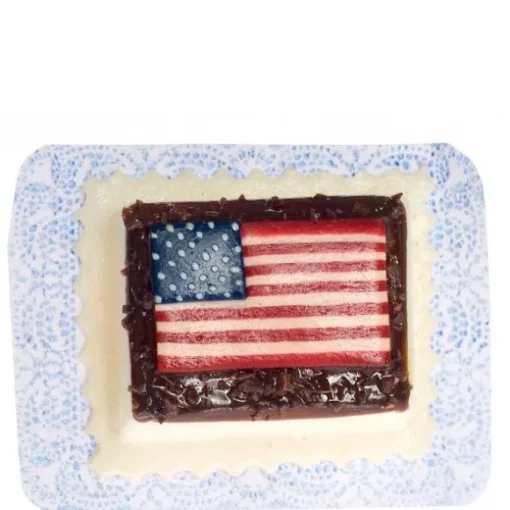Dollhouse Miniature Flag Cake