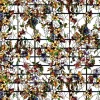 Dollhouse Miniature Floral Stained Glass Sheet
