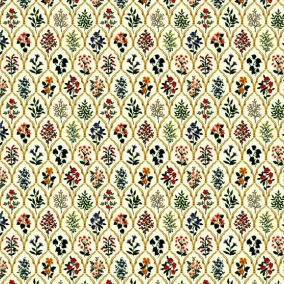 Dollhouse Miniature Floral Stained Glass Sheet