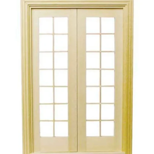 Dollhouse Miniature French Doors