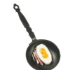Dollhouse Miniature Frying Pan with Eggs & Bacon