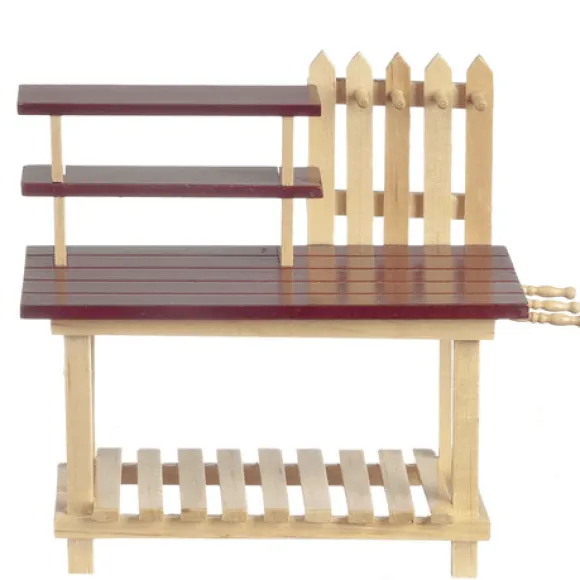 Dollhouse Miniature Garden Workbench