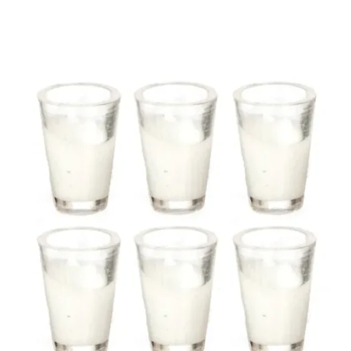Dollhouse Miniature Glasses of Milk