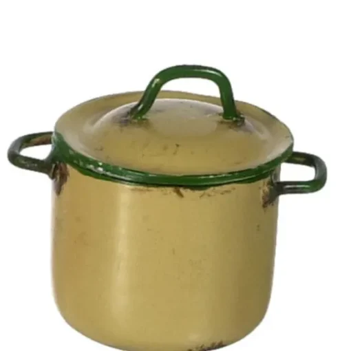 Dollhouse Miniature Gold Stock Pot