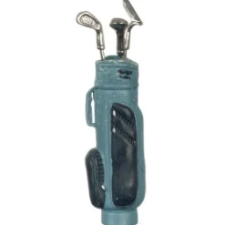 Dollhouse Miniature Golf Bag with Three Clubs