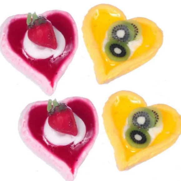 Dollhouse Miniature Heart Tarts