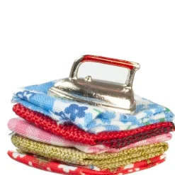 Dollhouse Miniature Iron & Laundry Set