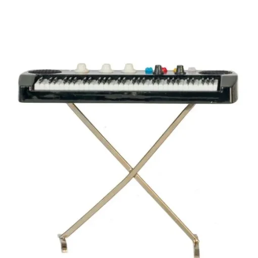 Dollhouse Miniature Keyboard with Case