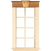 Dollhouse Miniature Keystone Top Window