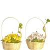 Dollhouse Miniature Lilies in Handmade Baskets