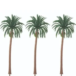 3 Dollhouse Miniature Palm Trees