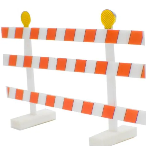 Dollhouse Miniature Railroad Construction Barricade