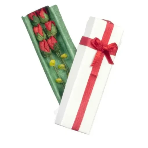 Dollhouse Miniature Roses in Gift Box