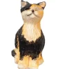 Dollhouse Miniature Sitting Calico Cat