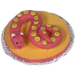 Dollhouse Miniature Spotty Snake Cake