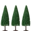 3 Dollhouse Miniature Spruce Trees