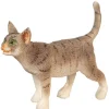 Dollhouse Miniature Standing Gray Cat