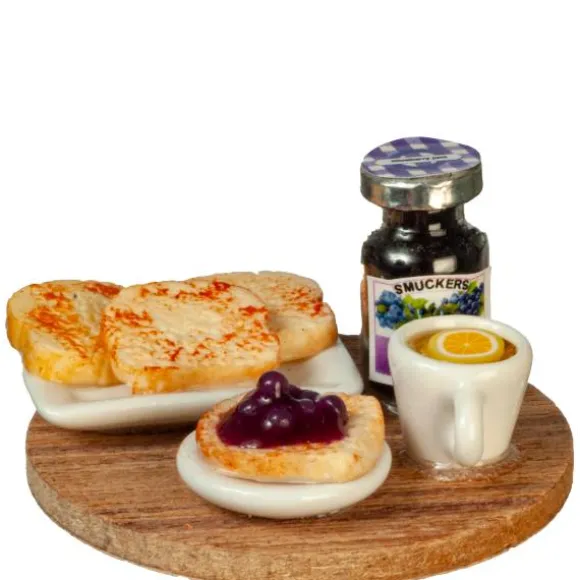 Dollhouse Miniature Toast on a Board