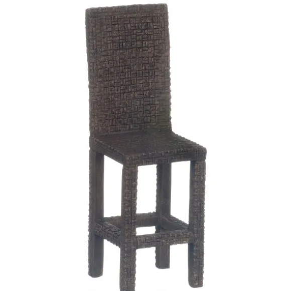 Dollhouse Miniature Wicker Bar Stool