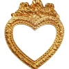 Gold Dollhouse Miniature Heart-Shaped Mirror