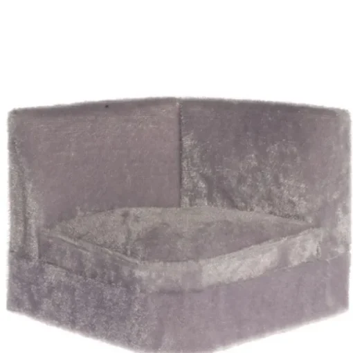 Gray Dollhouse Miniature Sectional Sofa Corner Section