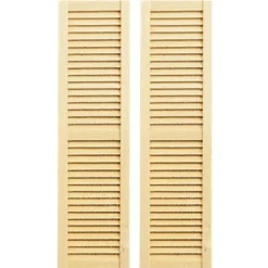 Large Louvered Dollhouse Shutters
