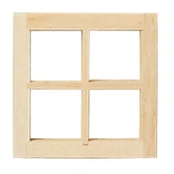 4-Light Dollhouse Miniature Window Set