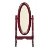 Mahogany Dollhouse Miniature Oval Standing Mirror
