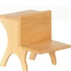 Oak Dollhouse Miniature School Desk & Chair