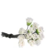 One Dozen White Dollhouse Miniature Carnations