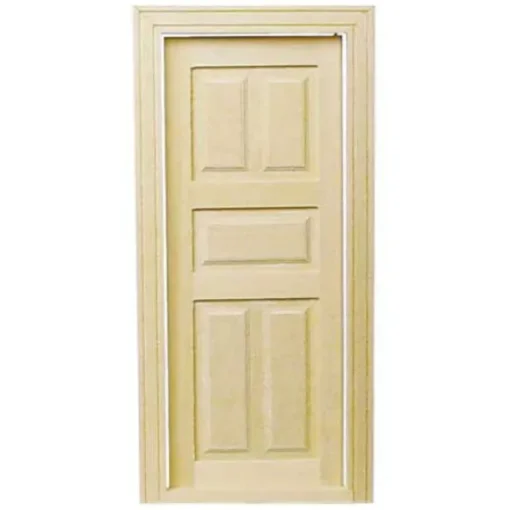 5-Panel Dollhouse Miniature Classic Door