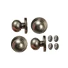 Pewter Dollhouse Miniature Door Knobs with Keyholes