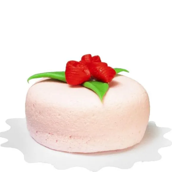 Pink Dollhouse Miniature Cake with Roses