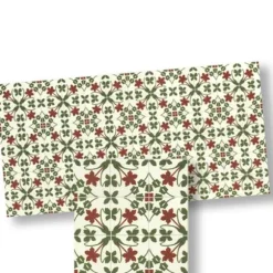 Red & Green Dollhouse Floor Tile